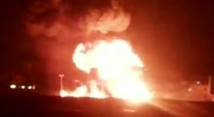 Yemen pipeline fire