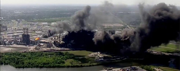 Houston refinery fire
