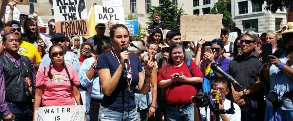 Native American pipeline protest