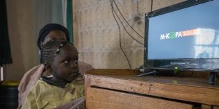 Solar powered TVs brighten homes in rural Kenya
