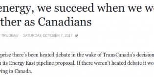 Is Prime Minister Trudeau lying about why Energy East pipeline was cancelled?